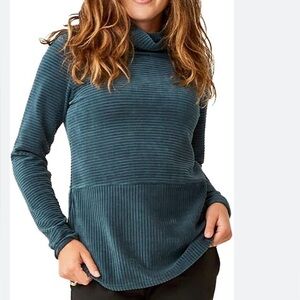 Carve Designs Women's Teal Ribbed Tunic Top